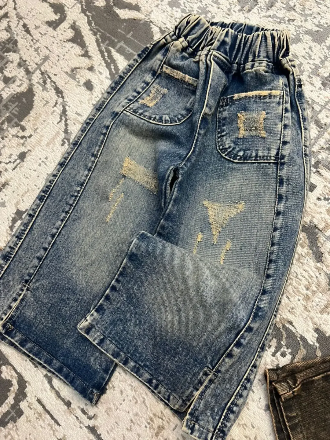 شلوار بگ آبی