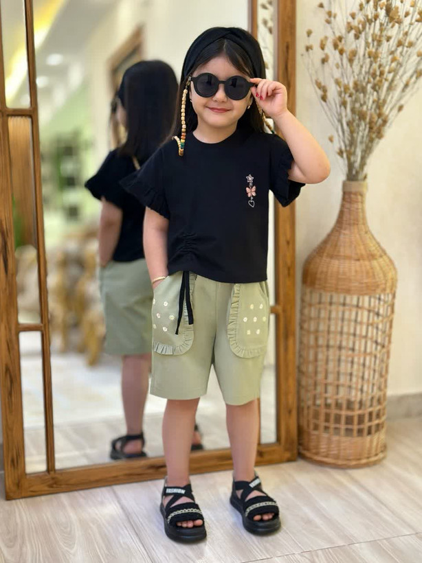 تیشرت تک گلدوزی